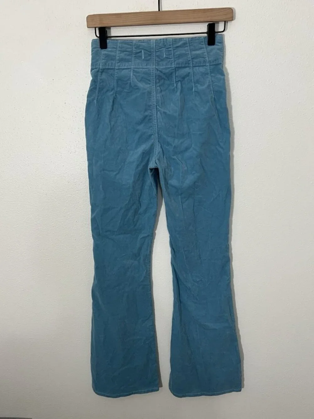 We The Free People Blue Corduroy Flare Pants Size 26